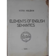 ELEMENTS OF ENGLISH SEMANTICS