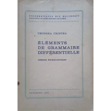 ELEMENTS DE GRAMMAIRE DIFFERENTIELLE