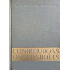 CONTRIBUTIONS ONOMASTIQUES
