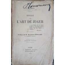 ESSAI SUR L'ART DE JUGER