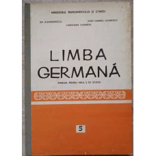LIMBA GERMANA. MANUAL PENTRU ANUL V DE STUDIU