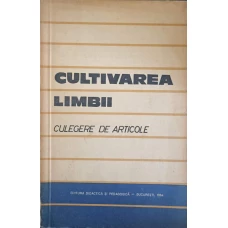 CULTIVAREA LIMBII. CULEGERE DE ARTICOLE