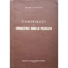 CONTRIBUTII LA CUNOASTEREA NUMELUI PREDICATIV