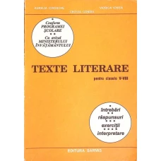 TEXTE LITERARE PENTRU CLASELE V-VIII