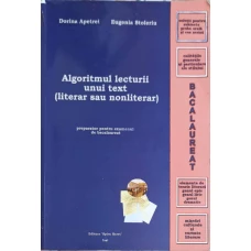 ALGORITMUL LECTURII UNUI TEXT (LITERAR SAU NONLITERAR)