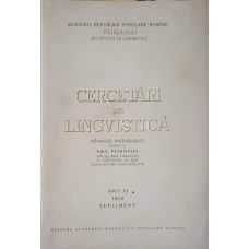 CERCETARI DE LINGVISTICA