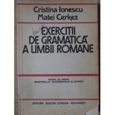 EXERCITII DE GRAMATICA A LIMBII ROMANE