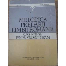 METODICA PREDARII LIMBII ROMANE CURS INTENSIV PENTRU STUDENTI STRAINI