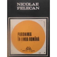 PARONIMIA IN LIMBA ROMANA PARONIMIA IN LIMBA ROMANA