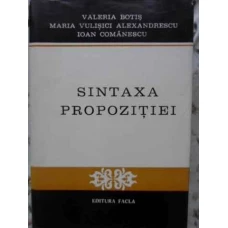 SINTAXA PROPOZITIEI