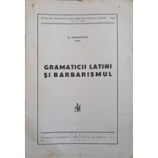 GRAMATICII LATINI SI BARBARISMUL