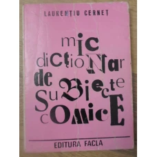 MIC DICTIONAR DE SUBIECTE COMICE