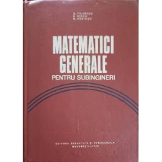 MATEMATICI GENERALE PENTRU SUBINGINERI