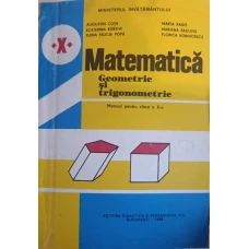 MATEMATICA GEOMETRIE SI TRIGONOMETRIE MANUAL PENTRU CLASA A X-A