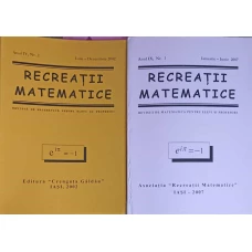 RECREATII MATEMATICE, SET 2 REVISTE DE MATEMATICA PENTRU ELEVI SI PROFESORI NR.2/2002, NR.1/2007