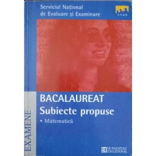 MATEMATICA. BACALAUREAT 2000. SUBIECTE PROPUSE
