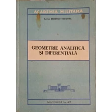 GEOMETRIE ANALITICA SI DIFERENTIALA