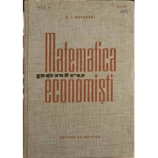 MATEMATICA PENTRU ECONOMISTI