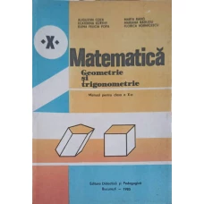 MATEMATICA GEOMETRIE SI TRIGONOMETRIE, MANUAL PENTRU CLASA A X-A