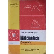 MATEMATICA. GEOMETRIE, MANUAL PENTRU CLASA A VI-A