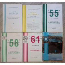 LOT 6 REVISTE GAZETA MATEMATICA, DIVERSI ANI