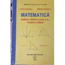 MATEMATICA MANUAL PENTRU CLASA A IX-A TRUNCHI COMUN