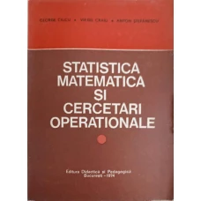 STATISTICA MATEMATICA SI CERCETARI OPERATIONALE
