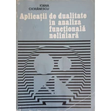APLICATII DE DUALITATE IN ANALIZA FUNCTIONALA NELINIARA