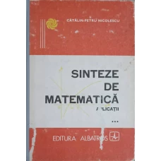 SINTEZE DE MATEMATICA APLICATII VOL.3
