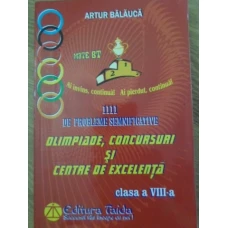 ALGEBRA. GEOMETRIE 1111 PROBLEME SEMNIFICATIVE PENTRU OLIMPIADE, CONCURSURI SI CENTRE DE EXCELENTA