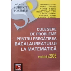 CULEGERE DE PROBLEME PENTRU PREGATIREA BACALAUREATULUI LA MATEMATICA. MODELE TIP 2003