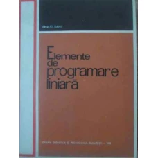 ELEMENTE DE PROGRAMARE LINIARA