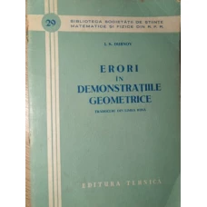 ERORI IN DEMONSTRATIILE GEOMETRICE