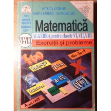 EXERCITII SI PROBLEME DE ALGEBRA PENTRU CLASELE VI-VII-VIII. EXAMEN DE CAPACITATE SI ADMITERE IN LICEU