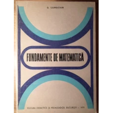 FUNDAMENTE DE MATEMATICA