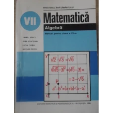 MATEMATICA ALGEBRA MANUAL PENTRU CLASA A VII-A