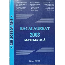 MATEMATICA. BACALAUREAT 2003