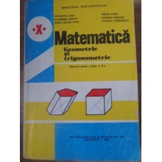 MATEMATICA GEOMETRIE SI TRIGONOMETRIE MANUAL PENTRU CLASA A X-A