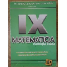 MATEMATICA MANUAL PENTRU CLASA A IX-A SCOALA DE ARTE SI MESERII