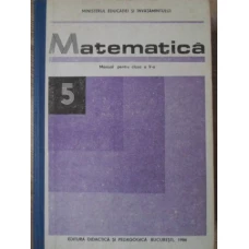 MATEMATICA MANUAL PENTRU CLASA A V-A