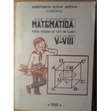 MATEMATICA PENTRU CERCURILE DE ELEVI DIN CLASELE V-VII