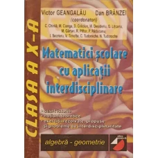 MATEMATICI SCOLARE CU APLICATII INTERDISCIPLINARE, CLASA A X-A