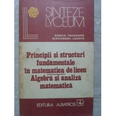 PRINCIPII SI STRUCTURI FUNDAMENTALE IN MATEMATICA DE LICEU. ALGEBRA SI ANALIZA MATEMATICA