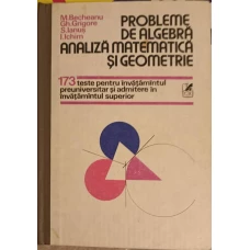 PROBLEME DE ALGEBRA ANALIZA MATEMATICA SI GEOMETRIE. 173 TESTE PENTRU INVATAMANTUL PREUNIVERSITAR