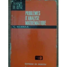 PROBLEMES D'ANALYSE MATHEMATIQUE