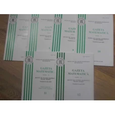 SET GAZETA MATEMATICA ANUL 2007, NUMERELE 7-12