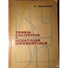 TEORIA CALITATIVA A ECUATIILOR DIFERENTIALE