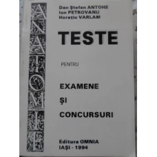 ANATOMIE. TESTE PENTRU EXAMENE SI CONCURSURI
