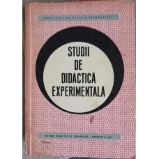 STUDII DE DIDACTICA EXPERIMENTALA