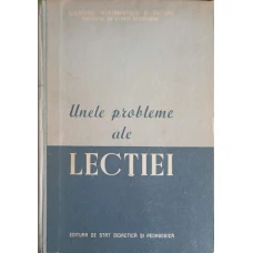 UNELE PROBLEME ALE LECTIEI